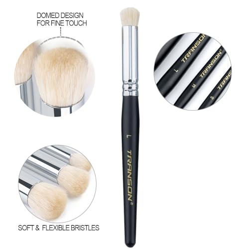 Transon 8pcs Miniature Painting Dry Brush Set with 5 Drybrushes and 3 Small Detail Brushes for Model Making and Miniature Model Painting - size: 8 PCS