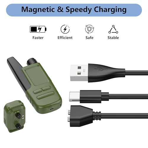 Vanjua Charger for Delupet/Yawpet/Jugbow Dog Training Collar and Remote, 2-in-1 USB C and Magnetic Bark Collar Charging Cable (Black)