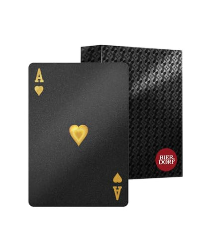 BIERDORF Diamond Waterproof Black Playing Cards, Poker Cards, HD, Deck of Cards (Black) - style: Black