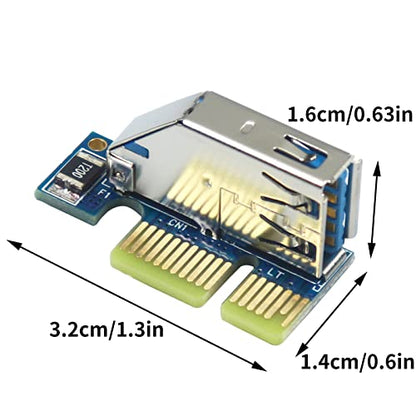 PCIe to PCI Adapter | Single/Dual Slot Converter with USB 3.0 Cable | Legacy Device Expansion for Audio Interfaces & Capture Cards - color: PCIe to Single PCI Right-Angle Adapter