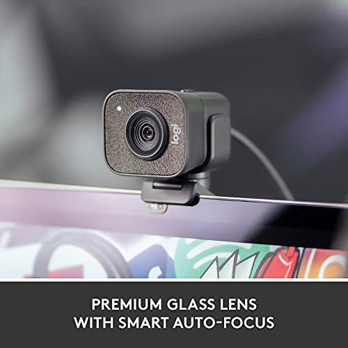 Logitech StreamCam Premium Webcam for Streaming and Content Creation, Full HD 1080p 60 fps, Works with Microsoft Teams, Google Meet, Zoom, Nintendo Switch 2’s new GameChat mode, for PC/Mac – Graphite | For streaming and content creation, works with Micros