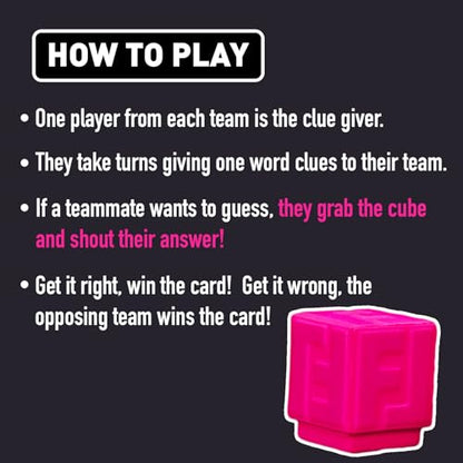 Fuzzy Logic Word Guessing Party Game – Funny Team-Based Card Game for Kids, Teens & Adults, Creative Clue & Strategy Game for Family Game Night, 4+ Players