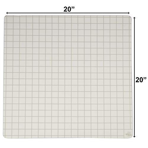 Double-Sided Role Playing RPG Game Mat- Reversible Silicone Battle Matte Grid w Hexes and Squares- XL 20"x20"-Foldable, Rollable, Wet Eraseable - Made for D&D Dungeons Dragons, Pathfinder and More | Foldable Silicone Battle Map, Wet Erase and Rollable, fo