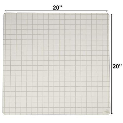 Double-Sided Role Playing RPG Game Mat- Reversible Silicone Battle Matte Grid w Hexes and Squares- XL 20"x20"-Foldable, Rollable, Wet Eraseable - Made for D&D Dungeons Dragons, Pathfinder and More | Foldable Silicone Battle Map, Wet Erase and Rollable, fo
