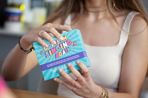 Hellofun! Music Board Games OOPS I`M Singing Againg | Musical Playing Cards Games | Family Games | Sing, Hum, Dance & Guess Songs | Game Night & Travel 4-12 Players | Ages 14+