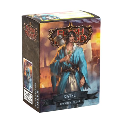 Dragon Shield | Flesh & Blood Art Sleeves | 100 CT - Smooth & Tough Premium TCG Sleeves | Compatible with Pokemon, One Piece & Magic the Gathering | Katsu - color: Katsu