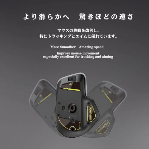 TALONGAMES Curved Edges Ultra Strong Glass Mouse Skates Feet Compatible with Logitech MX Master 4 Gaming Mouse Feet Replacement, Super Smooth Glide Fast and Durable Sole - color: For MX Master 4