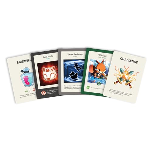 Unstable Games Here to Slay Card Game - Fantasy Adventure Strategy Game for 2-6 Players, Ages 10 and Up - Family Game Night Card Game from the Creators of Unstable Unicorns - style: Base Game