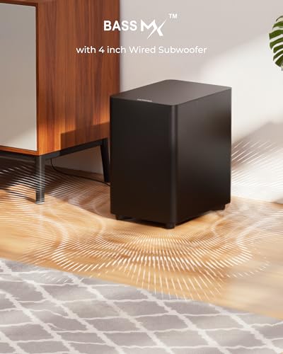 ULTIMEA 7.1ch Dolby Atmos Surround Sound System for TV, with 4 Surround Speakers, Surround Sound System Sound Bar with Subwoofer for Home Theater, App Control, HDMI eARC, Aura A60, 2026 Model