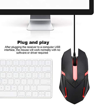 Gaming Mouse Wired,1600DPI Wired Backlight USB Mouse Ergonomic Gaming Notebook Office Gamer Mouse Mice Wired Optical PC Computer Gaming Mice