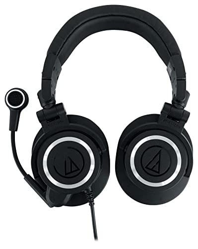Audiosavings ATH-M50XSTS-USB Bundle: StreamSet Headset and Mic Plug-and-Play USB-C, Free RPAK Charcoal Backpack Padded Laptop Pocket, 2 Items