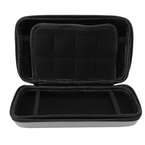 Hard Shell Carrying Case for New 3DS XL/2DS XL - Travel Protective Storage with 8 Game Cartridge Slots & Water Proof PU Exterior (Silver) - color: Silver