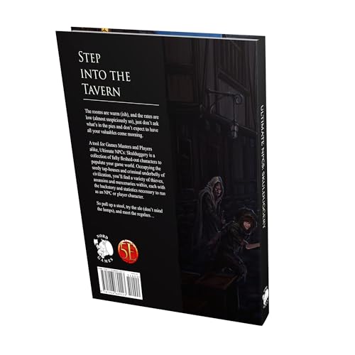 Nord Games: Ultimate NPCs: Skulduggery - Hardcover RPG Supplement Book, Full-World Character Collection, Roleplaying Game, 5e D&D Compatible, 323 Pgs - style: Skulduggery