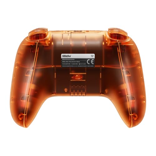 8Bitdo 64 Bluetooth Controller for Analogue 3D, Fire | Switch/Switch 2, Windows and Android Support, Wired USB, D-Input/S-Input Modes, Hall Effect Joystick, Vibration - color: Fire