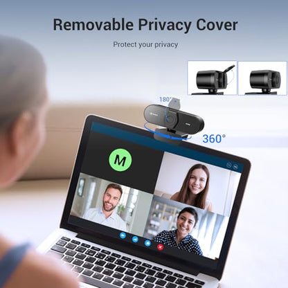 N newline 4K Webcam for PC with PDAF Autofocus, Privacy Cover, Dual Microphones, 4K@30FPS & 1080P@60FPS, Auto Light Correction, Plug & Play USB Camera for Laptop, Mac & Desktop, Streaming - style: 4K Webcam