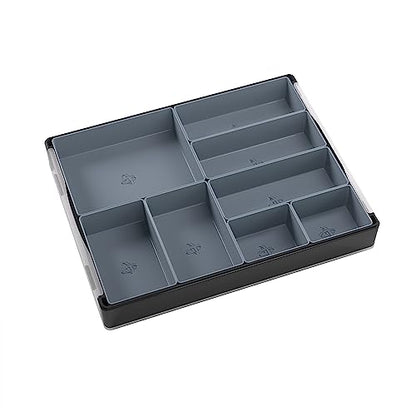 Gamegenic Token Silo Card Add On - 3-Piece Set of Game Trays, Holds Game Cards, Tokens, Dials and Dice, Organize LCG, TCG and Board Game Accessories, Modular Design, Black Color, Made - color: Black