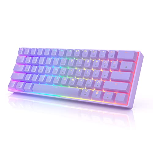 HK Gaming Keycap Set for Mechanical Keyboard - color: Lavender, size: Gateron Mechanical Red