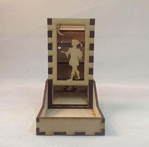 Bard Mini Dice Tower v1 Clear Acrylic Window Laser Cut MDF Unique Gift