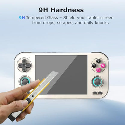 【2Pack】 for Anbernic RG476H Retro Handheld Game Console Screen Protector – 9H Tempered Glass, Anti-Scratch, HD Clarity, Touch Sensitive, Easy Installation, Anti-Fingerprint, Bubble-Free