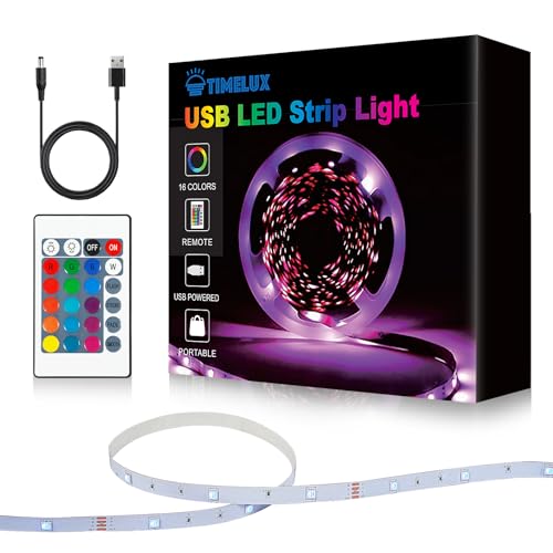 USB 32.8ft LED Strip Lights Color Changing LED Tape Lights with IR Remote Controller and Dimmable LED Strip for Bedroom Cabinet Bar - size: 32.8FT