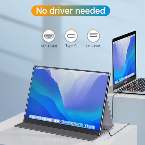 Anyuse Portable 16.0" QHD 2.5K Laptop Monitor - USB C HDMI Gaming Ultra-Slim IPS Display w/Smart Cover & Speakers, HDR Plug&Play, External Monitor for Laptop PC Phone Mac Xbox PS5/PS4 Switch - size: 16"Portable