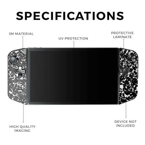 Carbon Fiber Gaming Skin Compatible with Lenovo Legion Go - Composition Book - Premium 3M Vinyl Protective Wrap Decal Cover - Easy to Apply | Crafted in The USA by MightySkins - color: Composition Book, style: Carbon Fiber Textured Finish