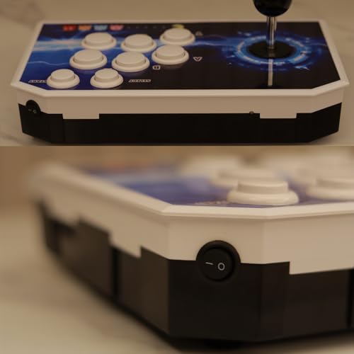 RegiisJoy Pair of Arcade Fighting Stick fits All Game Console,4-player Game Bluetooth Controller for PC Windows, Android, Xbox, PS3