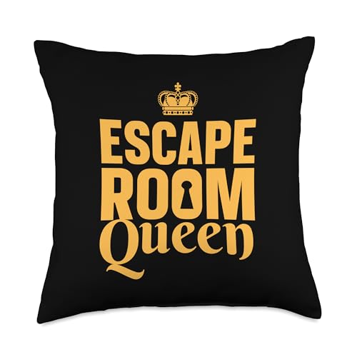 Cool Escape Room Art for Women Girls Escape Game Escape Room Throw Pillow - size: 18x18