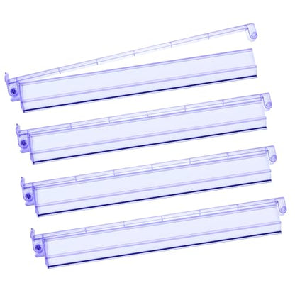 Mahjong Racks with Pushers 4PCS Set Majiang Tile Holder Acrylic Mahjong Racks Accessories and Gifts - color: Light Purple