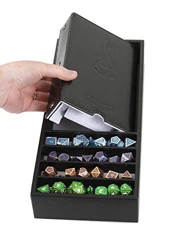 Forged Dice Co. Citadel Dice Tray and Tower - 3 in 1 DnD Dice Tray, Storage and Tower - Perfect for RPG and Tabletop Gaming - color: White