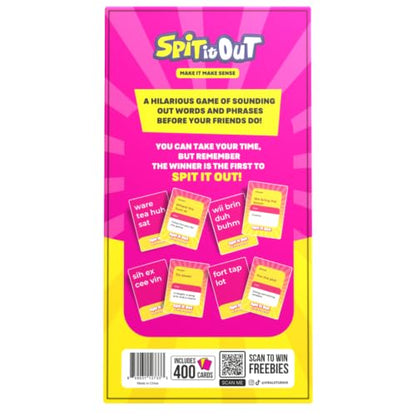 Spit It Out Party Game for Adults & Teens 17+ – Fast-Paced Word Guessing Card Game, Sound It Out & Shout the Answer, Funny Group Game for Game Nights, Parties, Gatherings & Icebreakers, 2+ Players