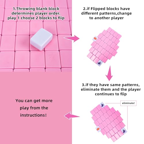 drizzle 65 Tiles Seaside Escape Blocks 30mm - Instruction Manual Panda Bag - Donuts and Plants - color: Food + Flower, size: 65 Tiles