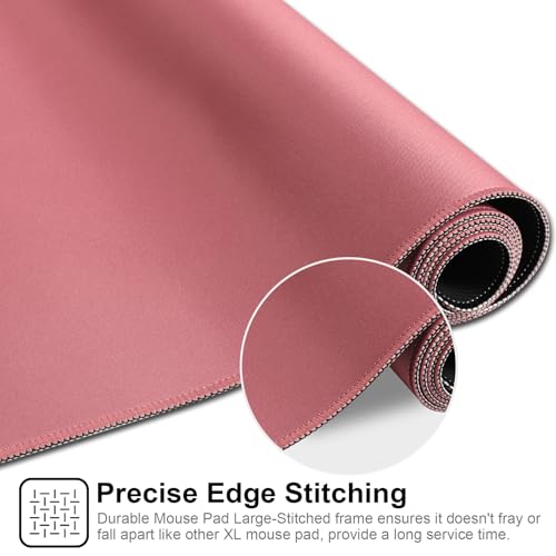 XXL Gaming Mouse Pad 35.4x15.7 Professional Large Mouse Pad & Computer Game Mouse Mat-90x40 Darkpinkus - color: 90x40 Darkpinkus, size: 35.4x15.7x0.1IN