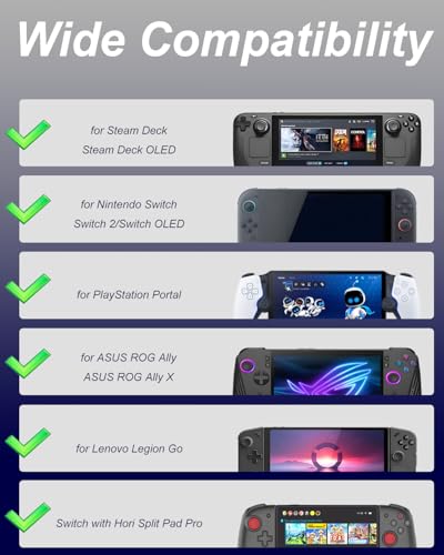 Carrying Case Travel Bag for Nintendo Switch 2 2025/Switch 1/Steam Deck/OLED/PlayStation Portal, Protective Crossbody Bag for Lenovo Legion Go/ASUS ROG Ally/X Console & Accessories Storage