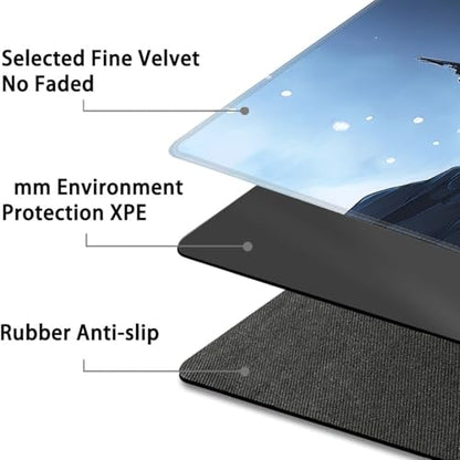 for MTG Game Playmat - 24 x 14 inches with Dices and Storage Bags, Non-Slip Base for TCG and Board Game Card Mats, Trading Card Games Mat, Night Witch Under The Moon Collectible Card Playmats - color: Jv-playmat-p7-1-g200