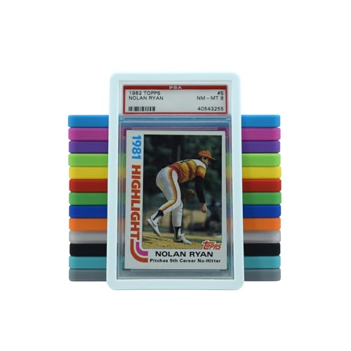 PSA Slab Guard Bumper for Standard PSA Graded Cards | Strong TPU, Exact Fit, Snap Tight Protection | Shock Absorption | Matte Finish PSA Slab Guard Protector (White) - color: White