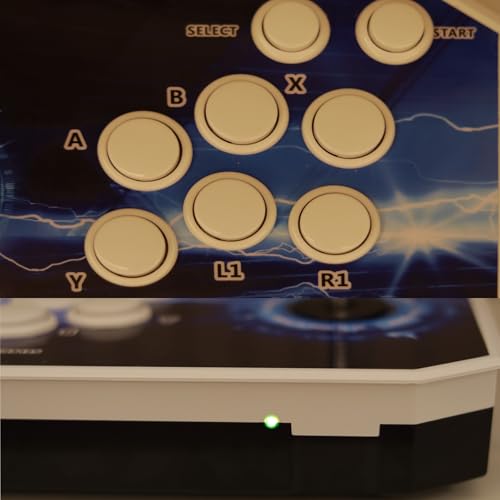 RegiisJoy Pair of Arcade Fighting Stick fits All Game Console,4-player Game Bluetooth Controller for PC Windows, Android, Xbox, PS3