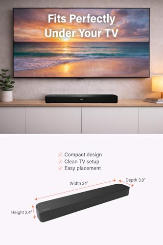 FUNLOGY Sound Bar for Smart TV, 100W 2.1ch Bluetooth 5.0 Soundbar with HDMI ARC, Optical & AUX, Remote Control, for Projector and Gaming, Black - color: Black
