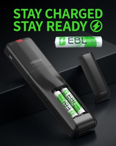 EBL Rechargeable AAA Batteries 1100mAh Ni-MH AAA Batteries 12 Pack 1.2V | High-Capacity 1100mAh, Mercury-Free, 1200 Cycles, Low self-discharge, ideal for Remotes and Toys - size: 12 Count (Pack of 1)