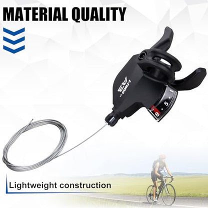 WEEROCK Bike Shifter Lever 8 Speeds Right Thumb Gear Shift Lever for Mountain Bicycle - color: Right 8 Speed