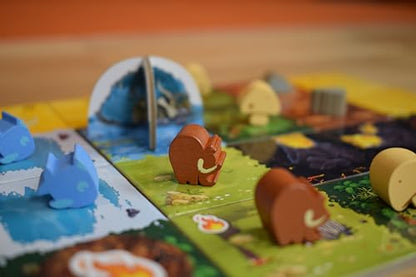 Tabletop Strategy Game, Part of Kingdomino Series, for Kids Teens Adults Family Game Nights, 2 to 4 Players, Ages 8+, Kingdomino Origins by Blue Orange Games - style: Kingdomino Origins