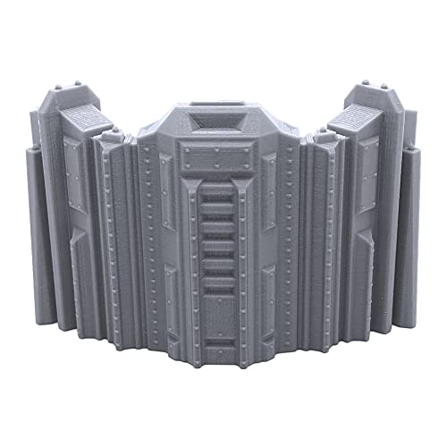 EnderToys Tall Connecting Barricade Wall Set, Terrain Scenery for Tabletop 28mm Miniatures Wargame, 3D Printed and Paintable