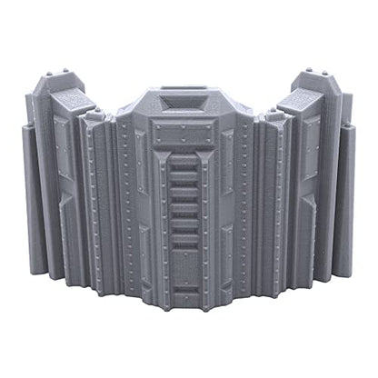 EnderToys Tall Connecting Barricade Wall Set, Terrain Scenery for Tabletop 28mm Miniatures Wargame, 3D Printed and Paintable