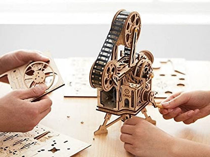 ROKR 3D Wooden Puzzles Vitascope for Adults - Model Building Kits Mechanical Construction for Adults to Build, Educational Brain Teaser DIY Crafts Kits, Halloween Collection Gifts for Men (Vitascope)