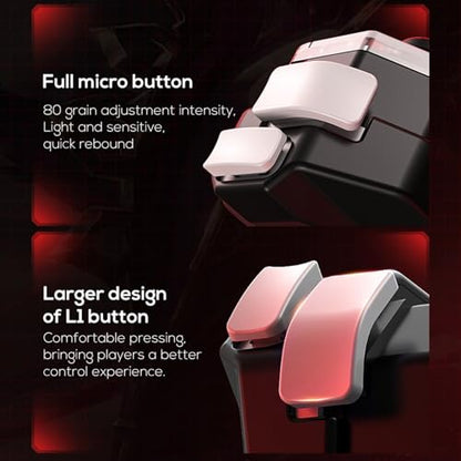 Yunseity Mobile Game Controller Joystick for Android, 150mAh Gaming Gamepad, Intelligent Pressure Control Handheld Gaming Gamepad for Mobile Phones