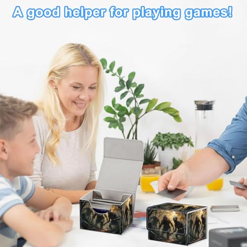 Zombies Deck Box for MTG Commander | Holds 100+ Double-Sleeved Cards | Strong Magnetic TCG Card Case for Collectible Games - color: Zombies
