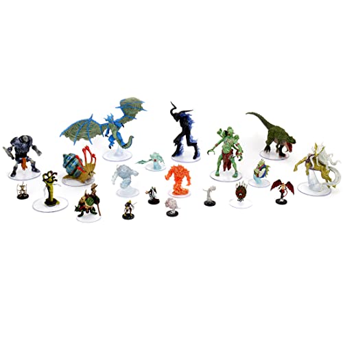WizKids D&D Icons of The Realms Miniatures: Fangs and Talons Individual Booster, Black - style: Booster