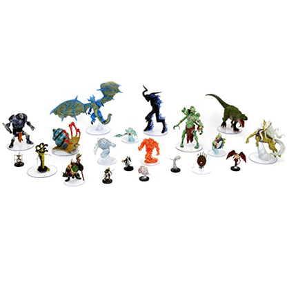 WizKids D&D Icons of The Realms Miniatures: Fangs and Talons Individual Booster, Black - style: Booster