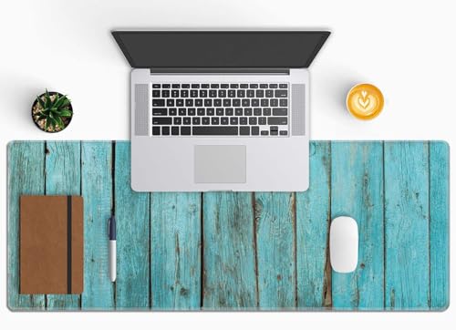 Shabby Wood XL Mouse Pad,Large Mouse Pad Gaming 31.5 x 11.8 in Mouse Mat Desk Pad,Extended Keyboard Mousepad Large Desk Mat with Non-Slip Rubber Base and Stitched Edge for Home Office - color: Shabby Wood