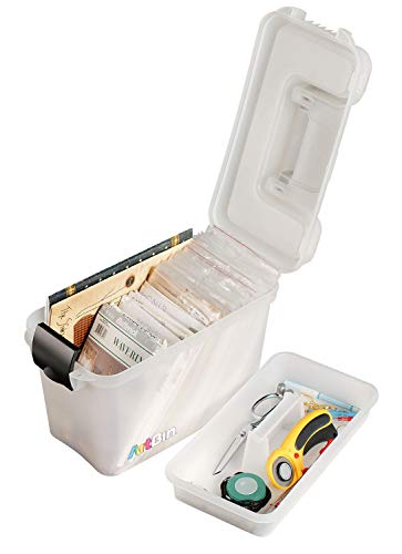 ArtBin 8408AB Sidekick Carrying Case, Portable Art & Craft Organizer with Handle, [1] Plastic Storage Case, Translucent, 8408AB - size: Standard